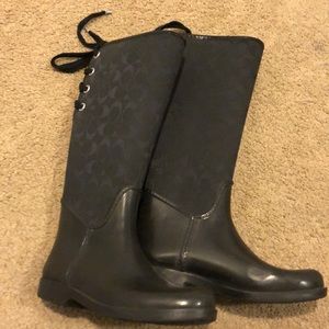 Coach rain boots